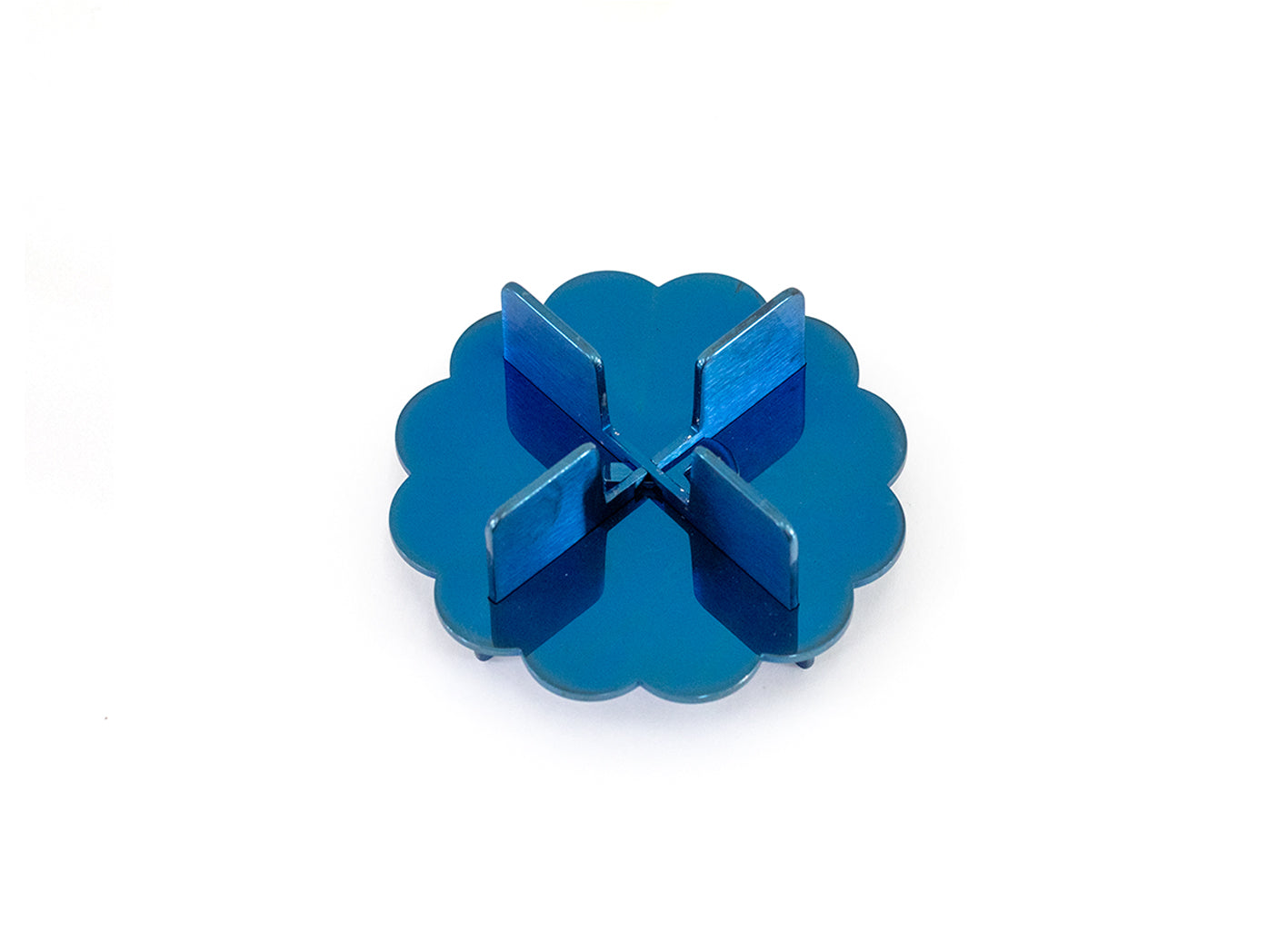 Stainless Steel Candle Holder (Blue)
