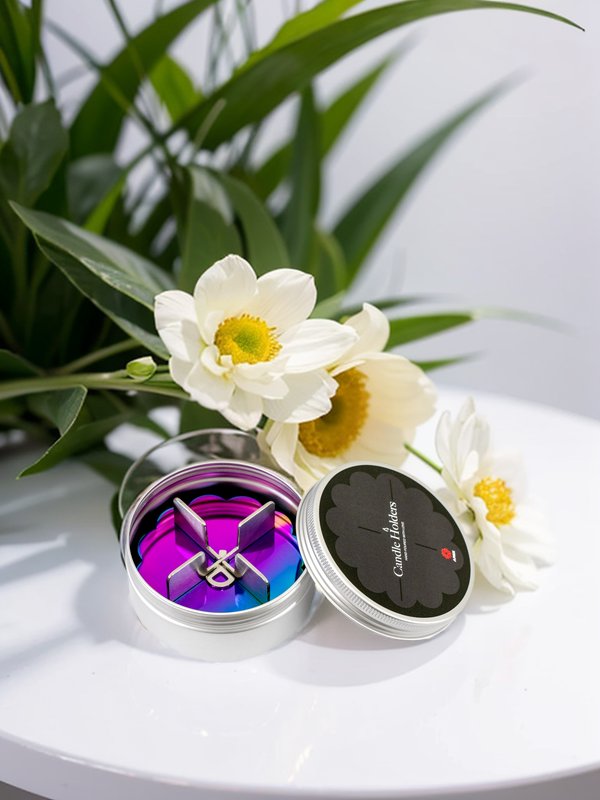 Stainless Steel Candle Holder(Rainbow)