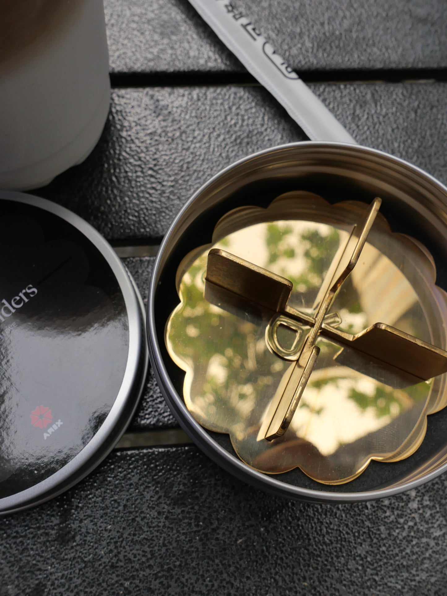 Stainless Steel Candle Holder (Gold)