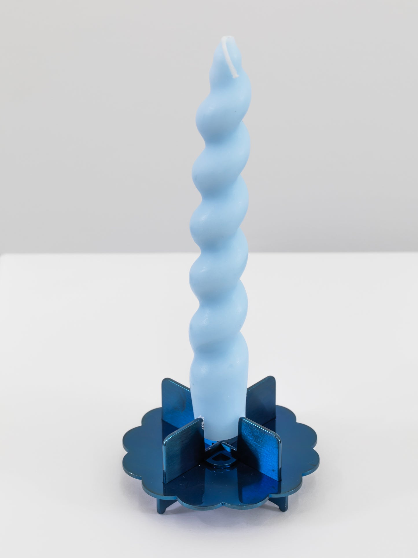 Stainless Steel Candle Holder (Blue)