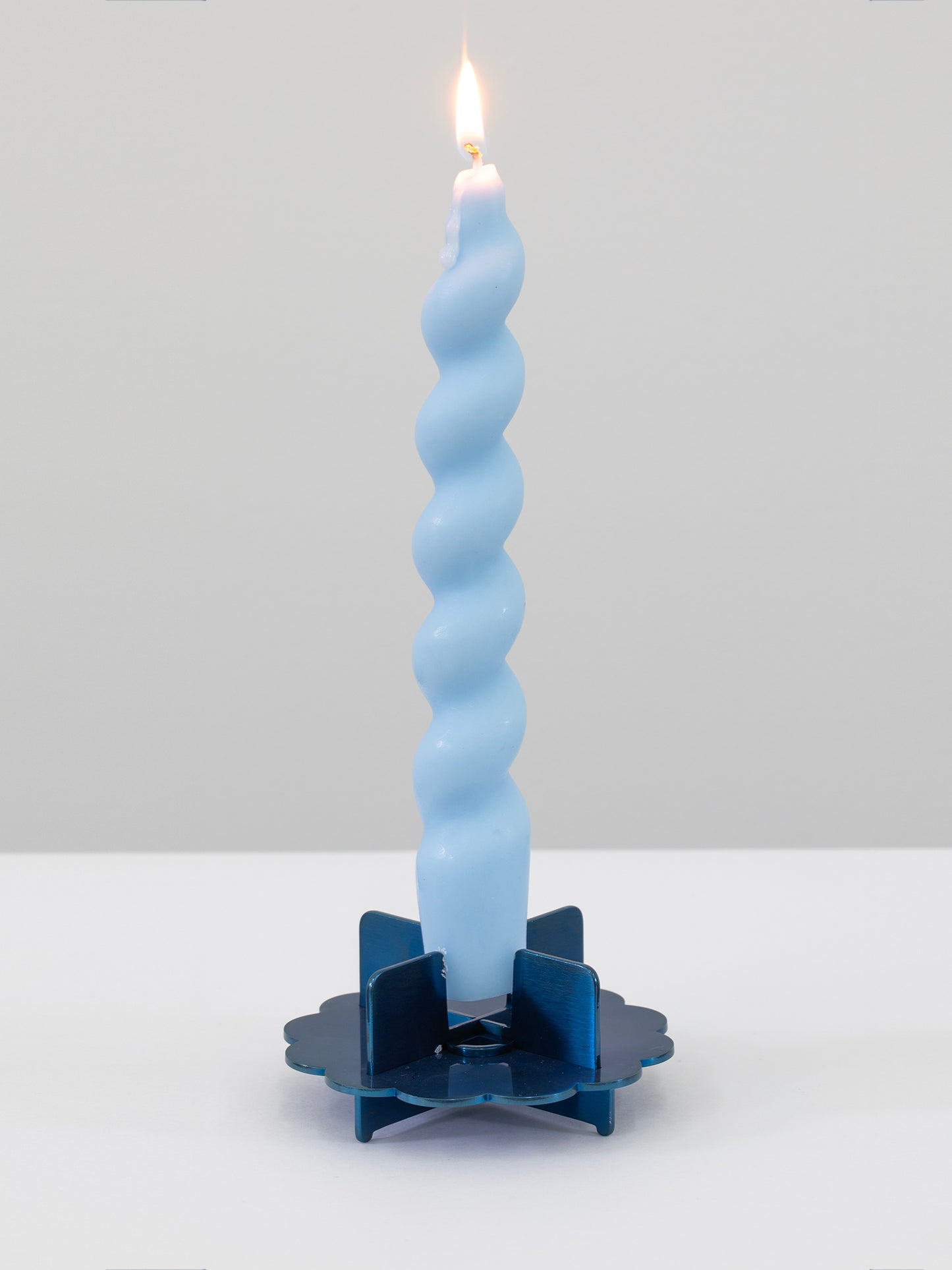Stainless Steel Candle Holder (Blue)