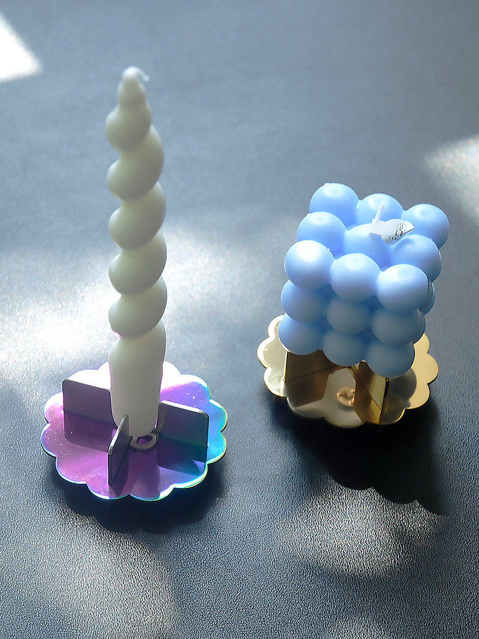 Stainless Steel Candle Holder(Rainbow)