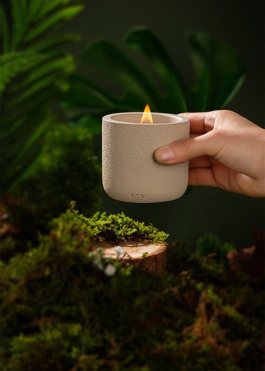 Craftsman cement cup scented candle