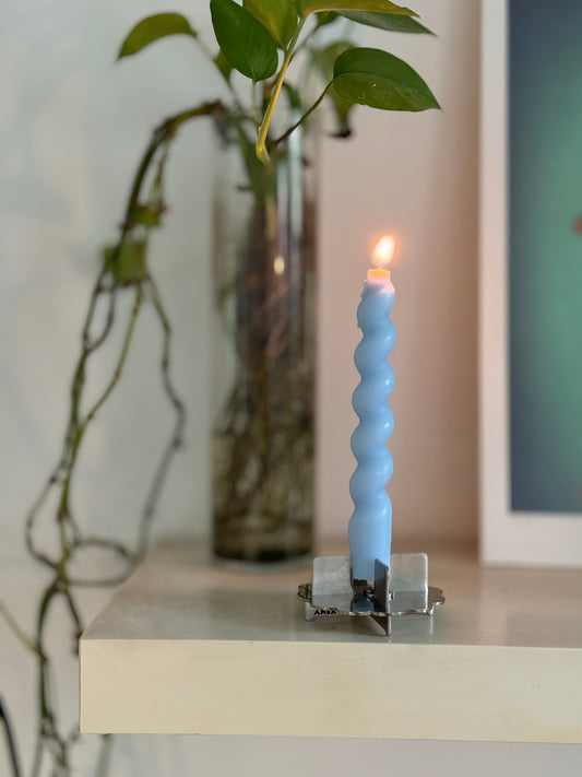 Stainless Steel Candle Holder (Silver)